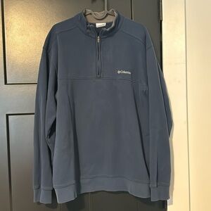 🎉 Columbia Men’s Blue 1/4 Zip Sweater